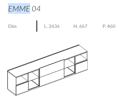 Comoda de living Emme