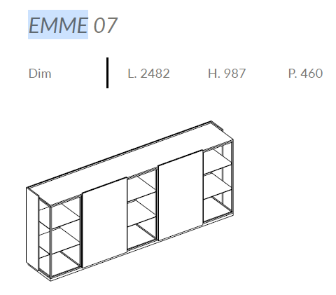 Comoda de living Emme
