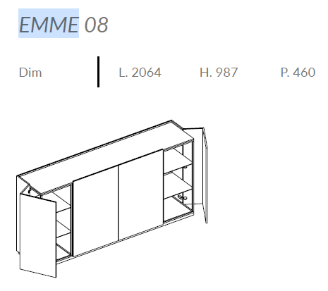 Comoda de living Emme
