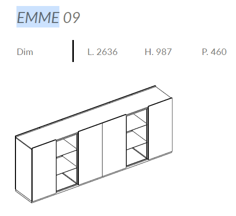 Comoda de living Emme