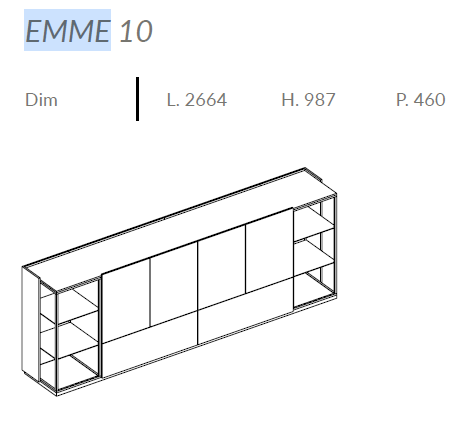 Comoda de living Emme