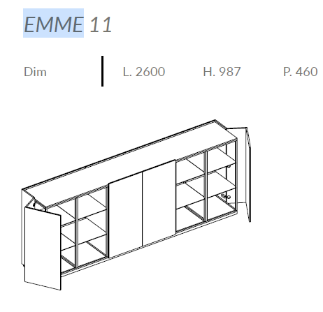 Comoda de living Emme