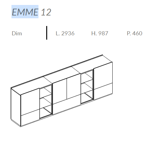 Comoda de living Emme