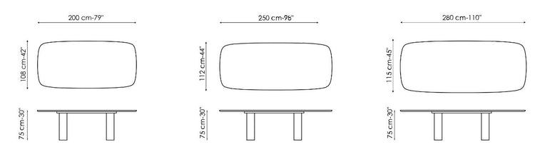 Masa de dining Geometric