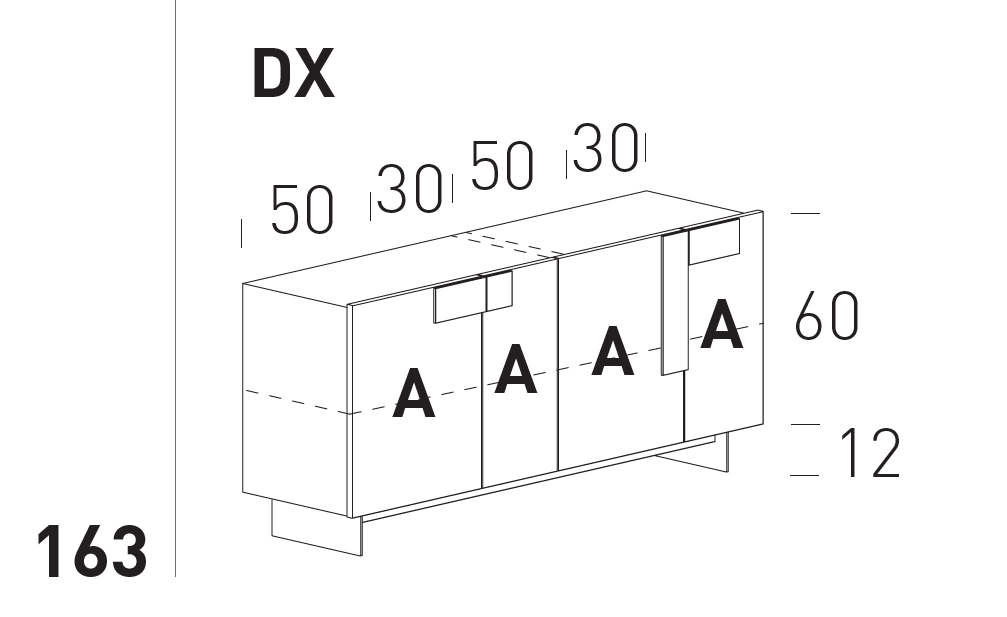 Comoda de living Ginevra