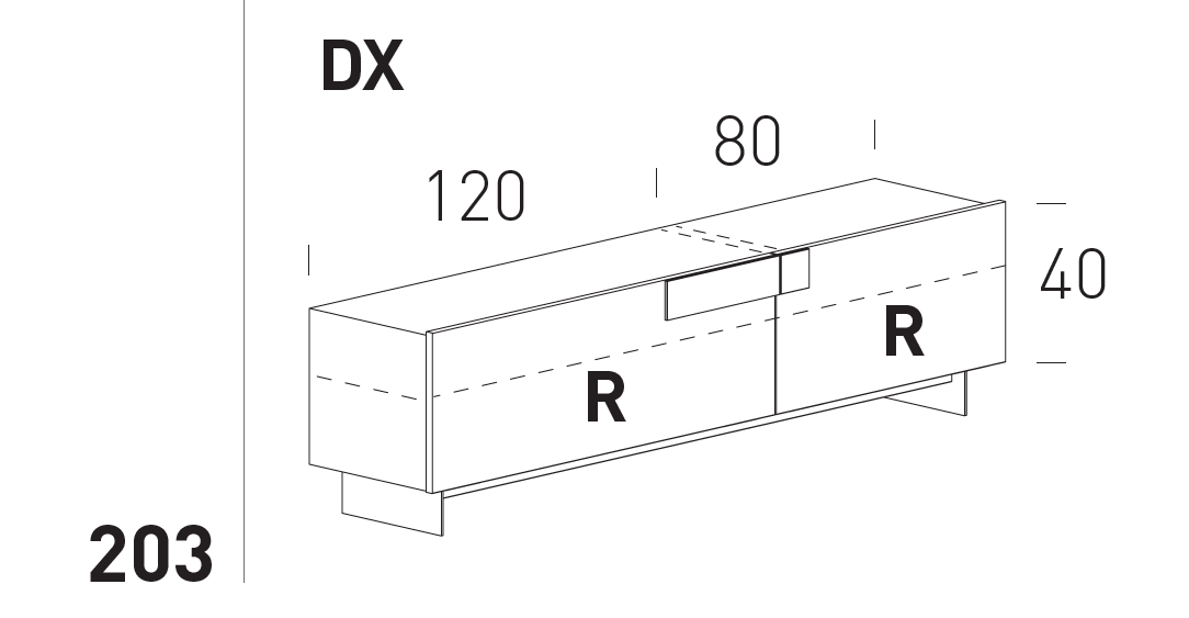 Comoda de living Ginevra