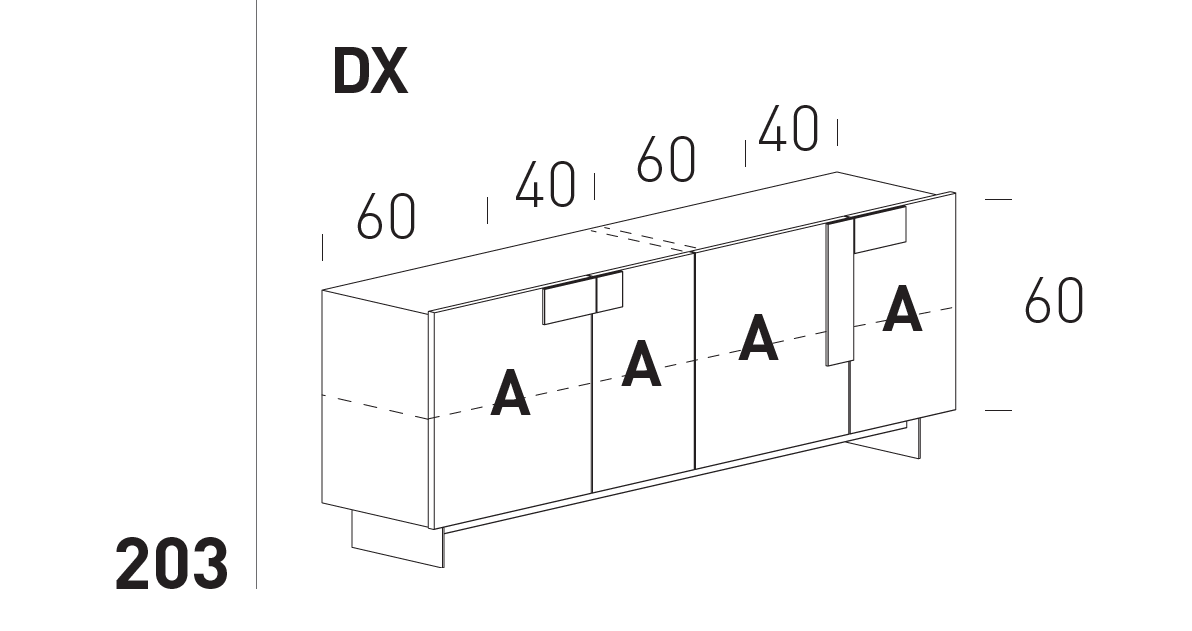 Comoda de living Ginevra