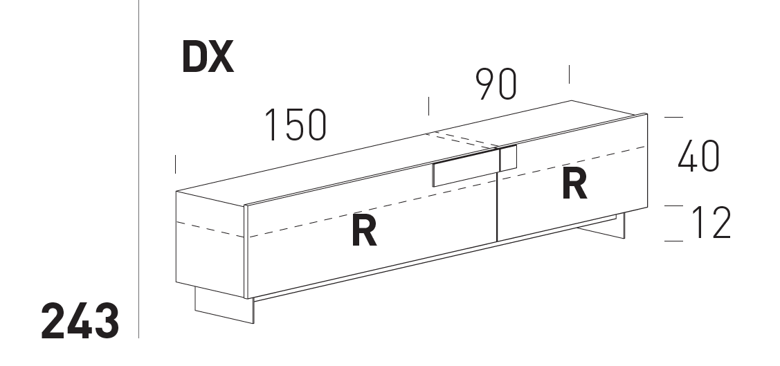 Comoda de living Ginevra