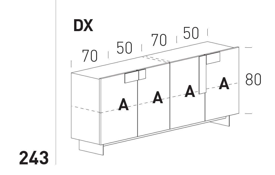 Comoda de living Ginevra