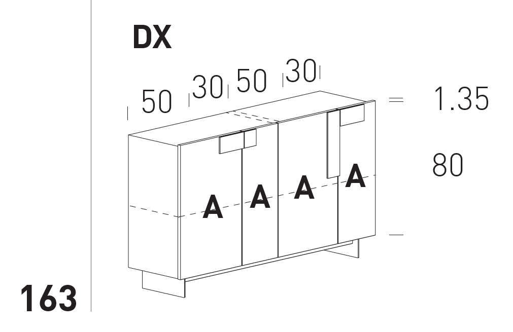Comoda de living Ginevra