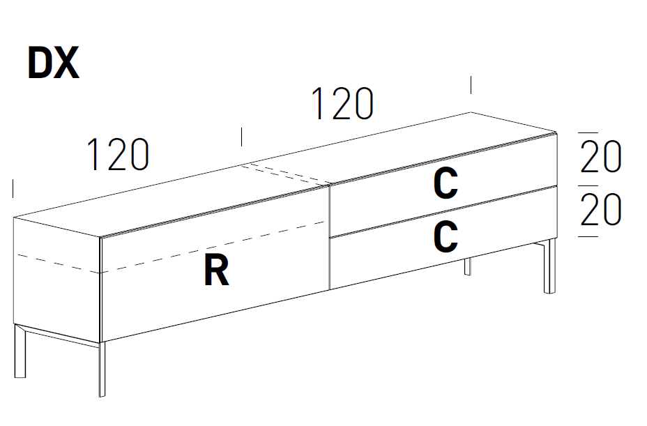 Comoda pentru living Norma