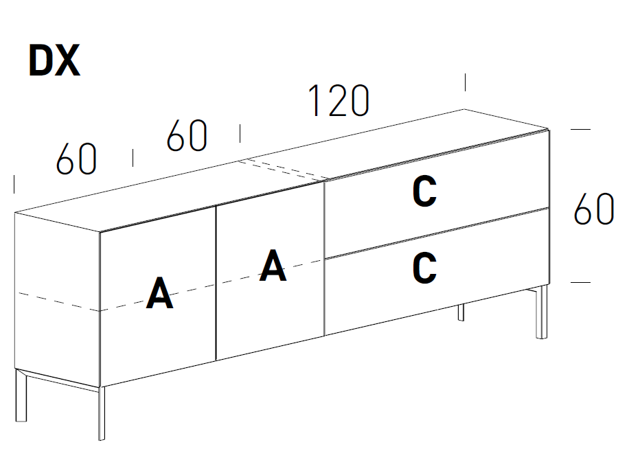 Comoda pentru living Norma