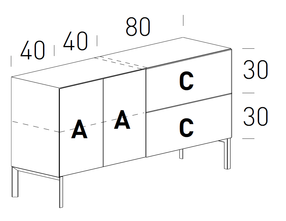 Comoda pentru living Norma