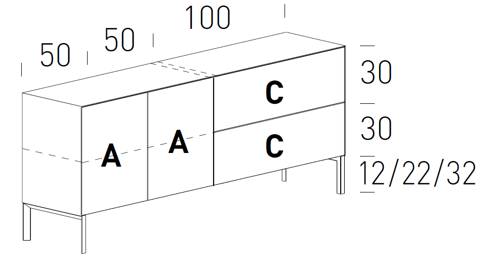 Comoda pentru living Norma