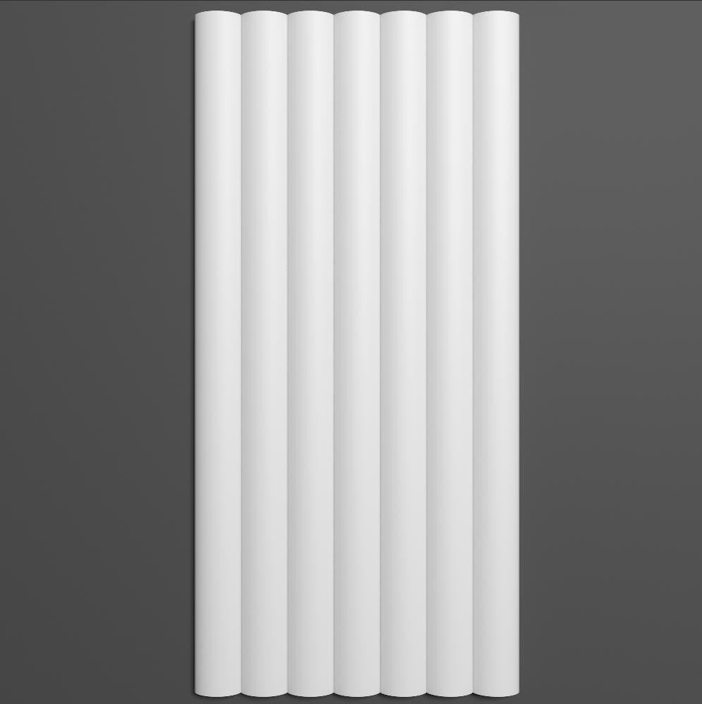 Panou decorativ 3D din poliuretan flexibil, model Riflaj W368F - 25x1.25x280 cm