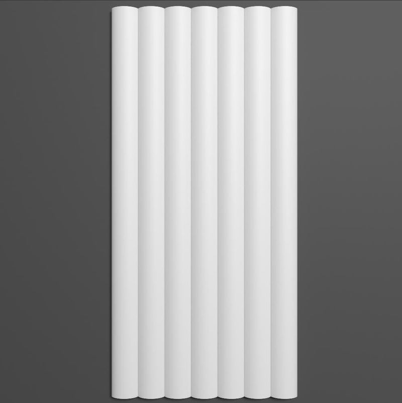 Panou decorativ 3D din poliuretan flexibil, model Riflaj W368F - 25x1.25x280 cm