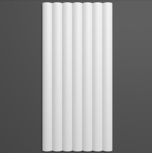 Panou decorativ 3D din poliuretan flexibil, model Riflaj W368F - 25x1.25x280 cm