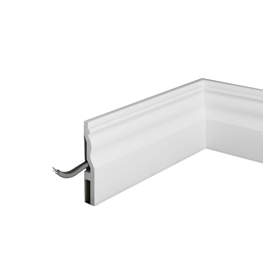 Plinta decorativa din polimer rigid S19 - 11x1.9x200 cm