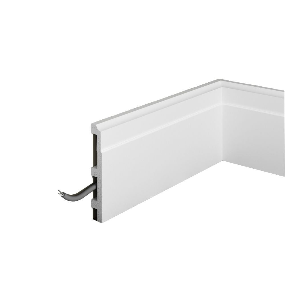 Plinta decorativa din polimer rigid S22 - 12x1.8x200 cm