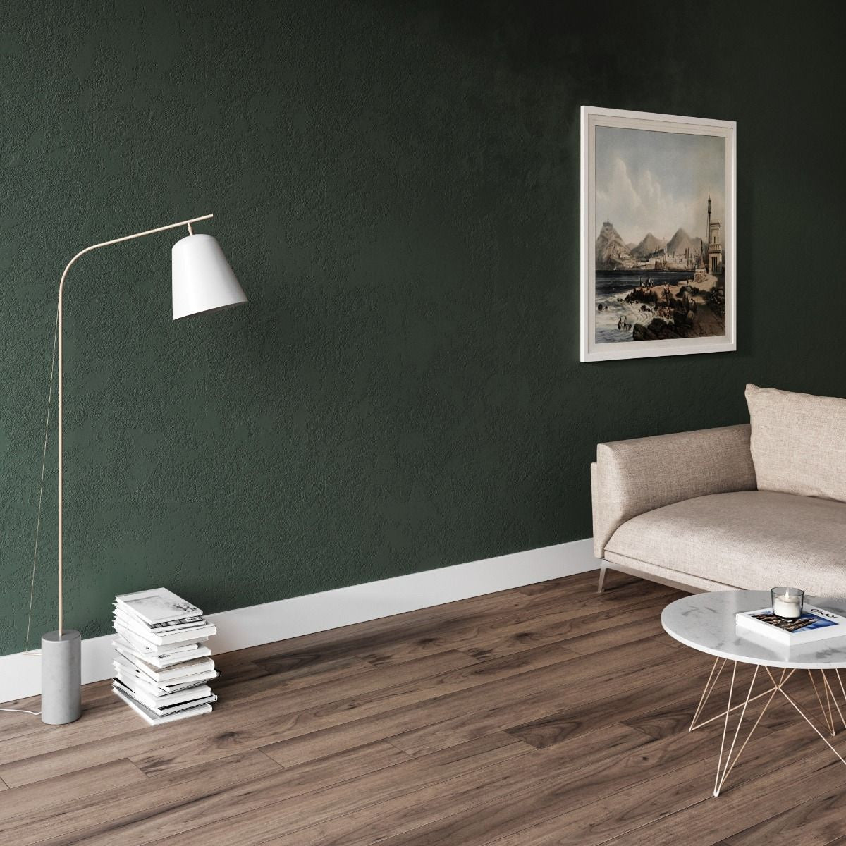 Plinta decorativa din polimer rigid S23 - 13x1.2x200 cm