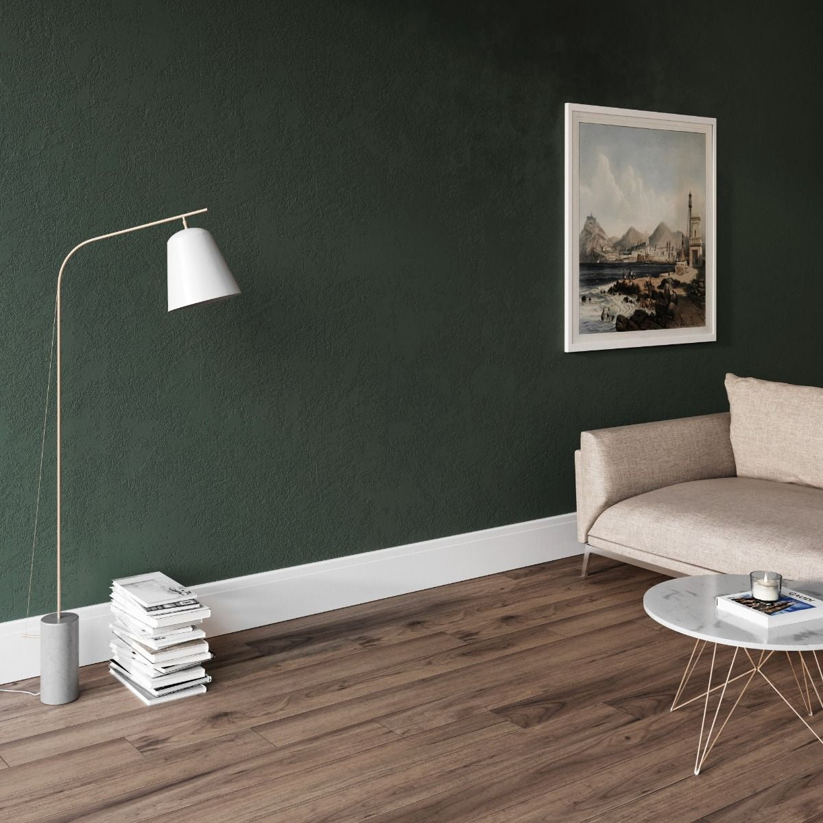 Plinta decorativa din polimer rigid S26 - 17.5x1.8x200 cm