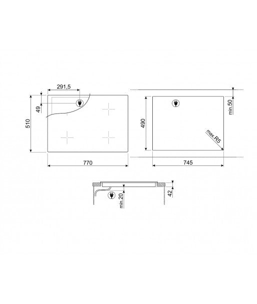 Plita Smeg SE385EMTB