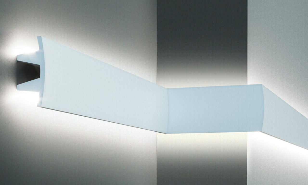 Profil pentru banda LED din poliuretan KF503 - 10x4.5x200 cm