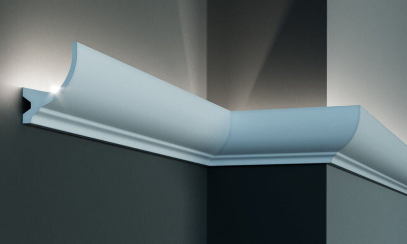 Profil pentru banda LED din poliuretan KF715 - 8.4x6.7x200 cm