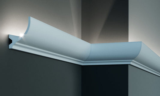 Profil pentru banda LED din poliuretan KF715 - 8.4x6.7x200 cm