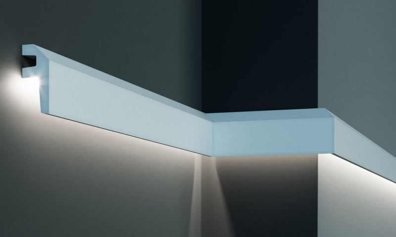 Profil pentru banda LED din poliuretan KF718 - 7.9x3.4x200 cm