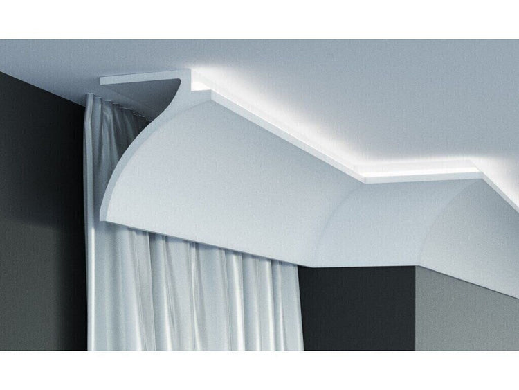Profil pentru banda LED din poliuretan KF802 - 12x10x200 cm