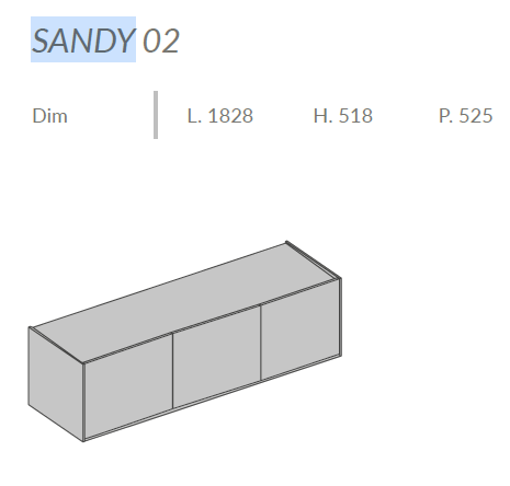 Comoda de living Sandy