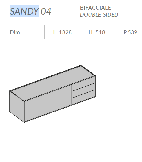Comoda de living Sandy