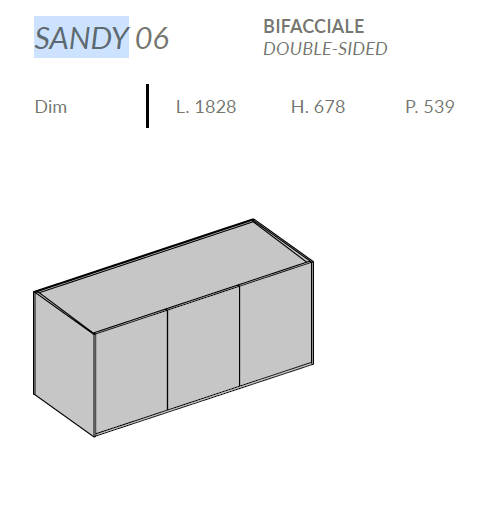Comoda de living Sandy