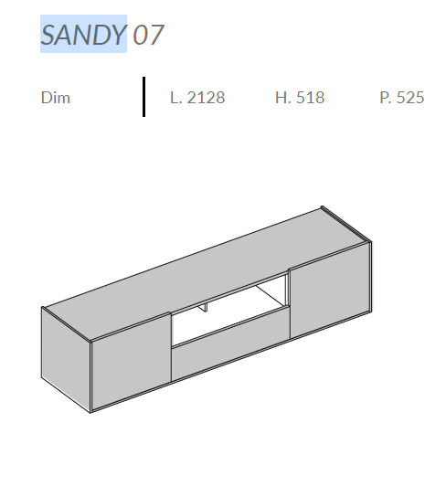 Comoda de living Sandy