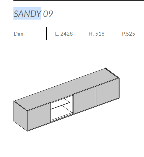 Comoda de living Sandy