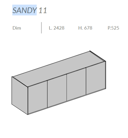 Comoda de living Sandy