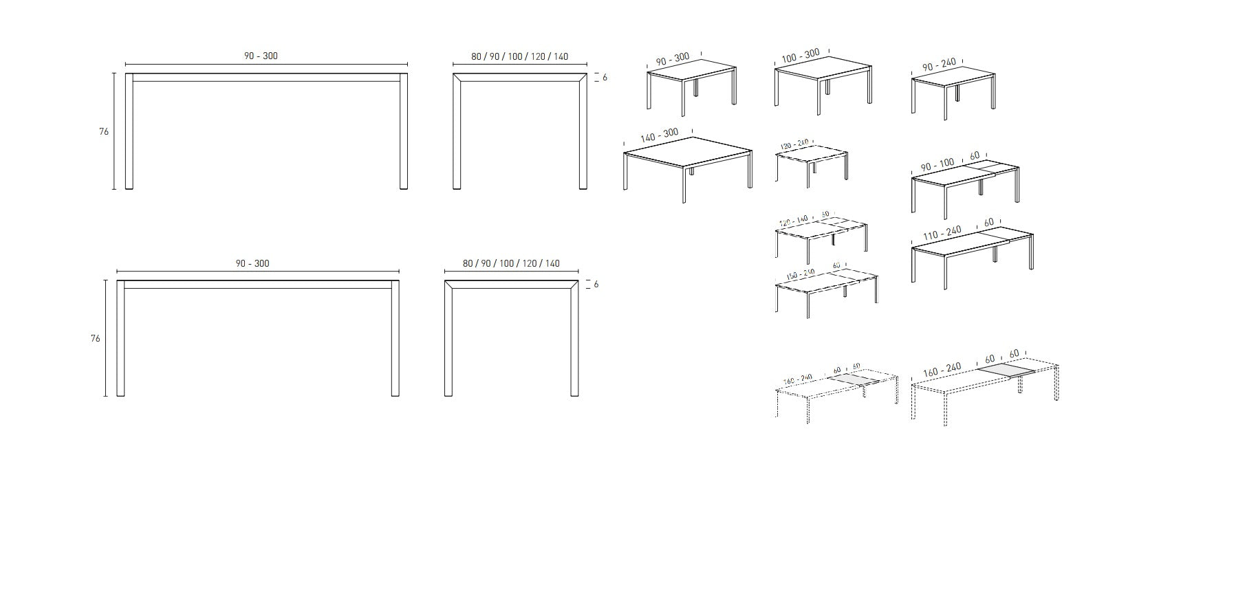 Masa de dining Soffio