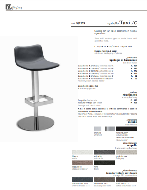 SCAUN DE BAR TAXI C