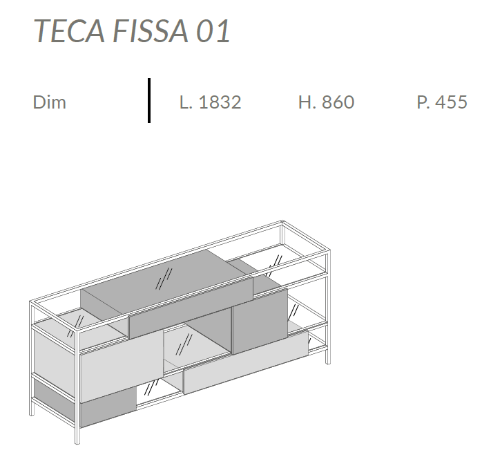 Comoda de living Teca