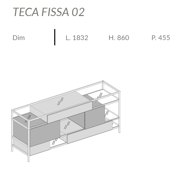 Comoda de living Teca