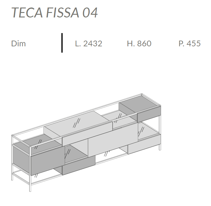 Comoda de living Teca
