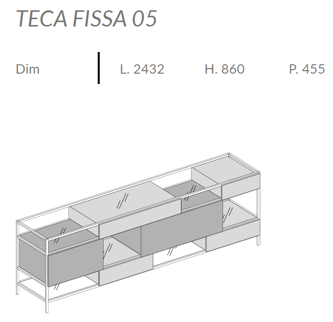Comoda de living Teca