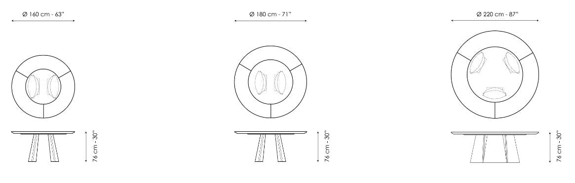 Masa de dining Torii ST