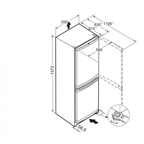 Combina frigorifica Liebherr CUel231-22