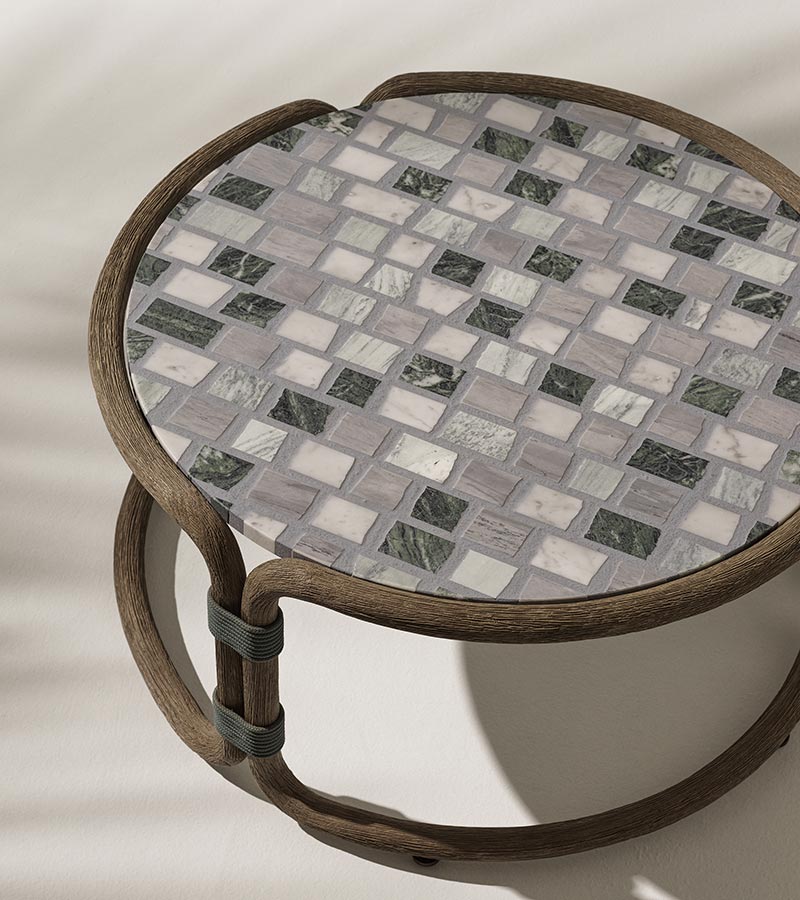 Masuta de cafea de exterior Rotin