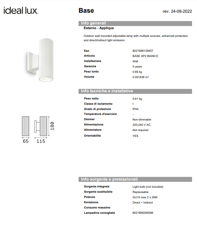 APLICA BASE AP2/EXTERIOR