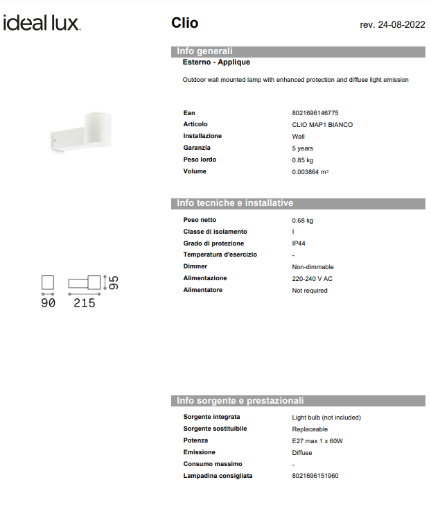 APLICA CLIO MAP1/EXTERIOR