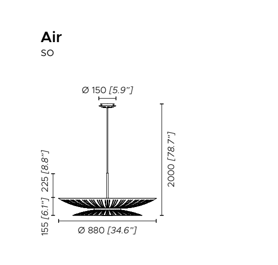 LAMPA SUSPENDATA AIR SO