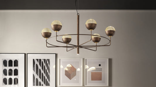 CANDELABRU IGLU SUSPENDATA CIRCULARA,S6+1/S12+1/S18+1